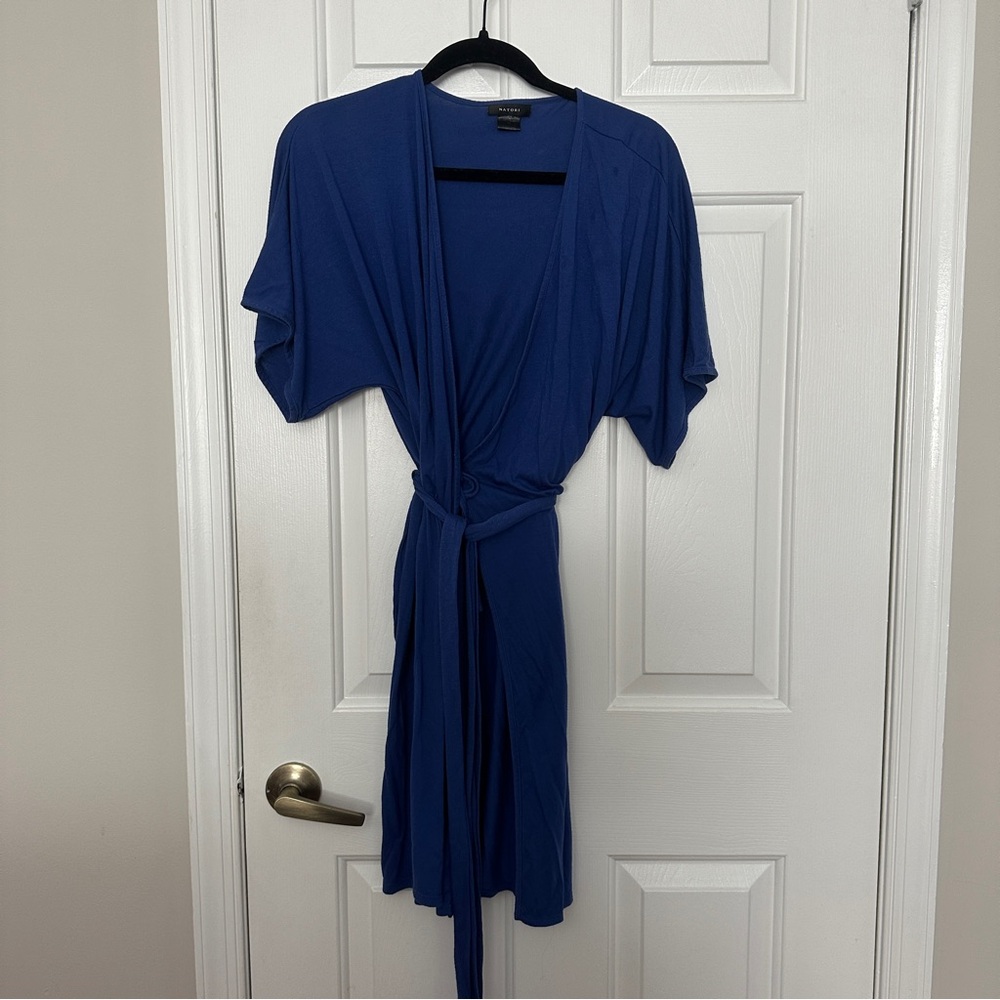 Natori Royal Blue Light Weight Robe
